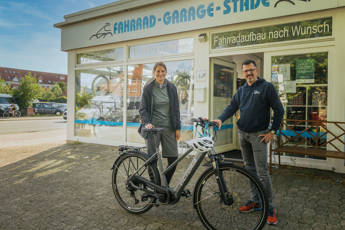 Auf dem Elberadweg: von Hamburg nach Stade, Mein-Fahrradhändler