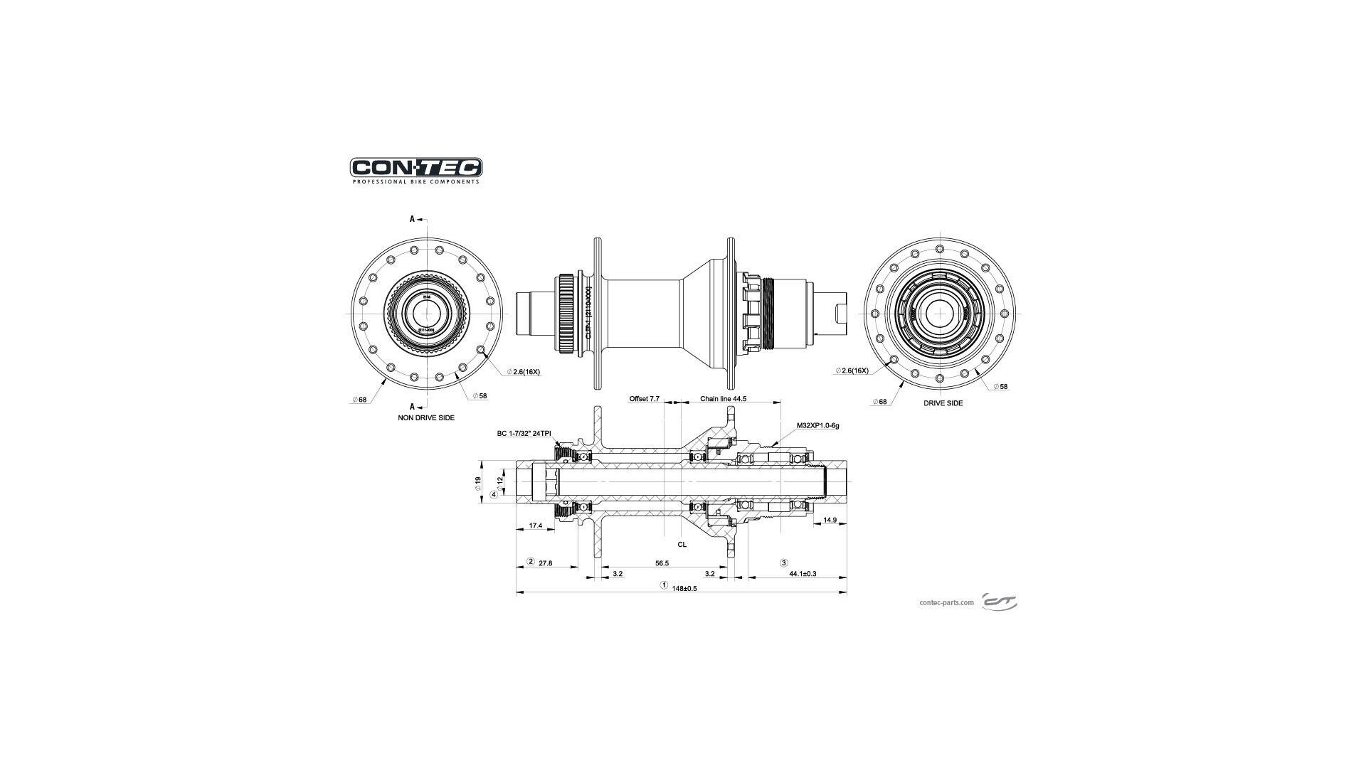 CONTEC Kassetten-H.R.-Nabe Core CL